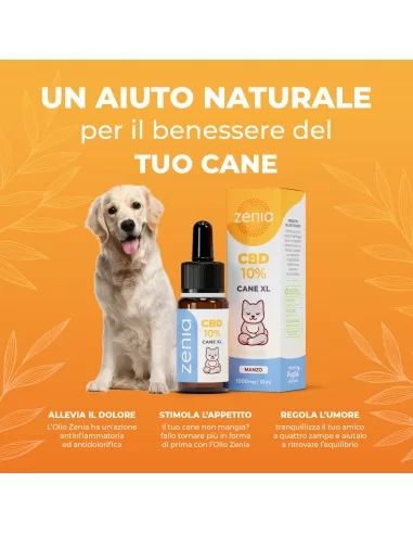 Zenia Olio CBD 10% Cane XL secondaria 10 ml