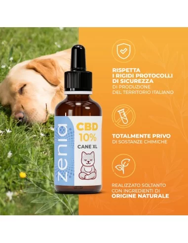 Zenia Olio CBD 10% Cane XL secondaria
