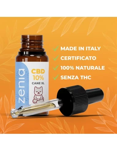 Zenia Olio CBD 10% Cane XL secondaria