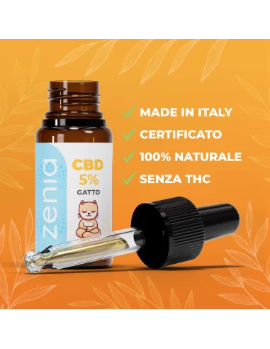 Zenia Olio CBD 5% Gatto secondaria